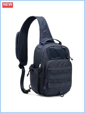 RFID Anti-Theft Tactical Sling Bag Polyester Crossbody Shoulder Bag EDC Molle